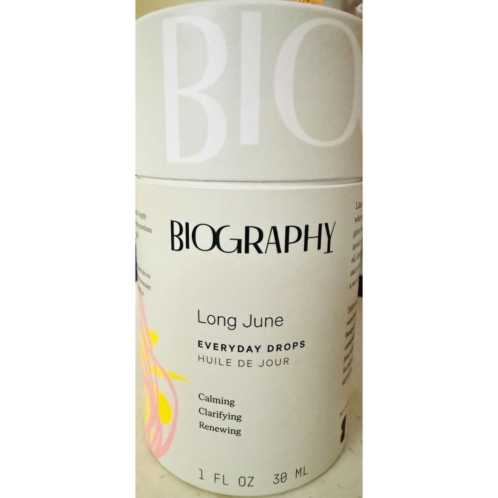 BIOGRAPHY Long June Every Day Drops Quieting Face Oil CAMILLIA + MARULA + E 30ml